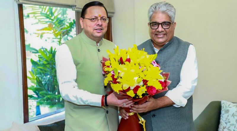 मुख्यमंत्री धामी ने दिल्ली में केंद्रीय मंत्री भूपेंद्र यादव से सात जल विद्युत परियोजनाओं की स्वीकृति का अनुरोध किया।