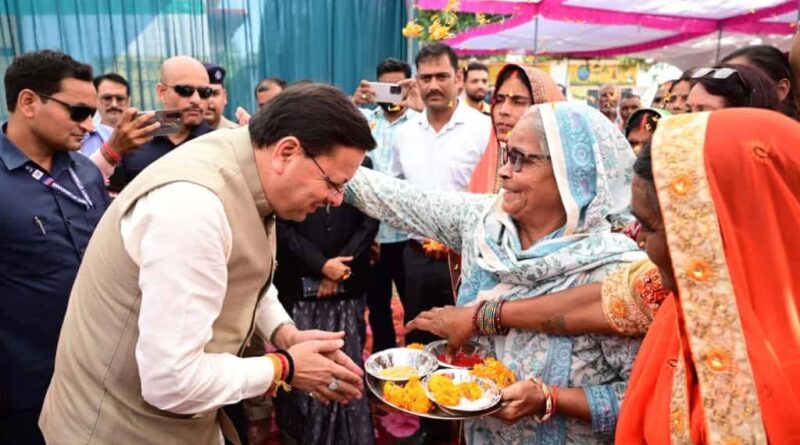 सीएम धामी ने 20.89 करोड़ की लागत वाली खटीमा-दृमे-लाघाट सड़क परियोजना की नींव रखी।