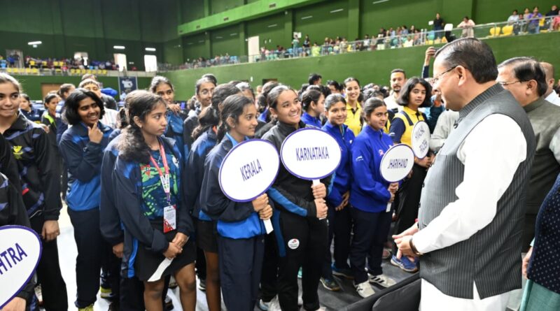 मुख्यमंत्री धामी ने बहुद्देशीय क्रीड़ा हॉल में 87वें इंटर स्टेट जूनियर एवं यूथ नेशनल टेबल टेनिस चैंपियनशिप का किया शुभारंभ।
