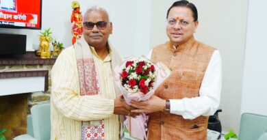 मुख्यमंत्री पुष्कर सिंह धामी से राजस्थान सरकार के कैबिनेट मंत्री मदन दिलावर ने की शिष्टाचार भेंट