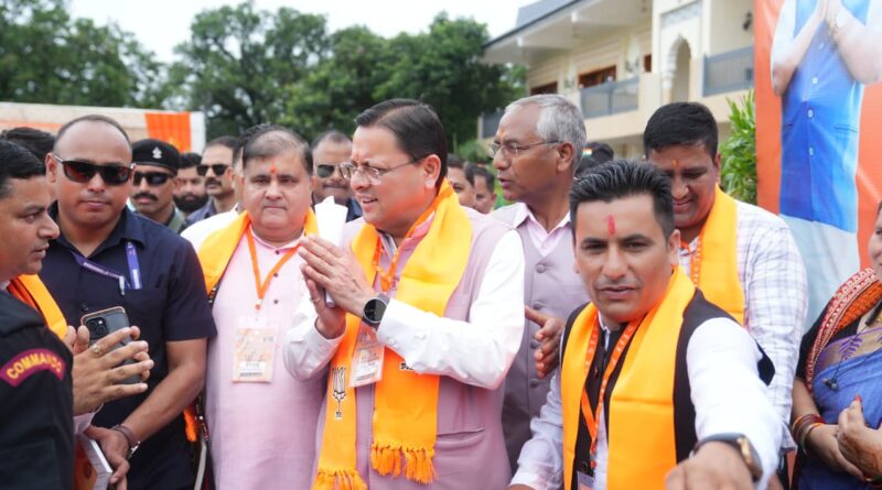 सीएम धामी ने सुनीं जनता की समस्याएं, शेर नाला पर 9.93 करोड़ की लागत से बने डबल लेन पुल का किया लोकार्पण